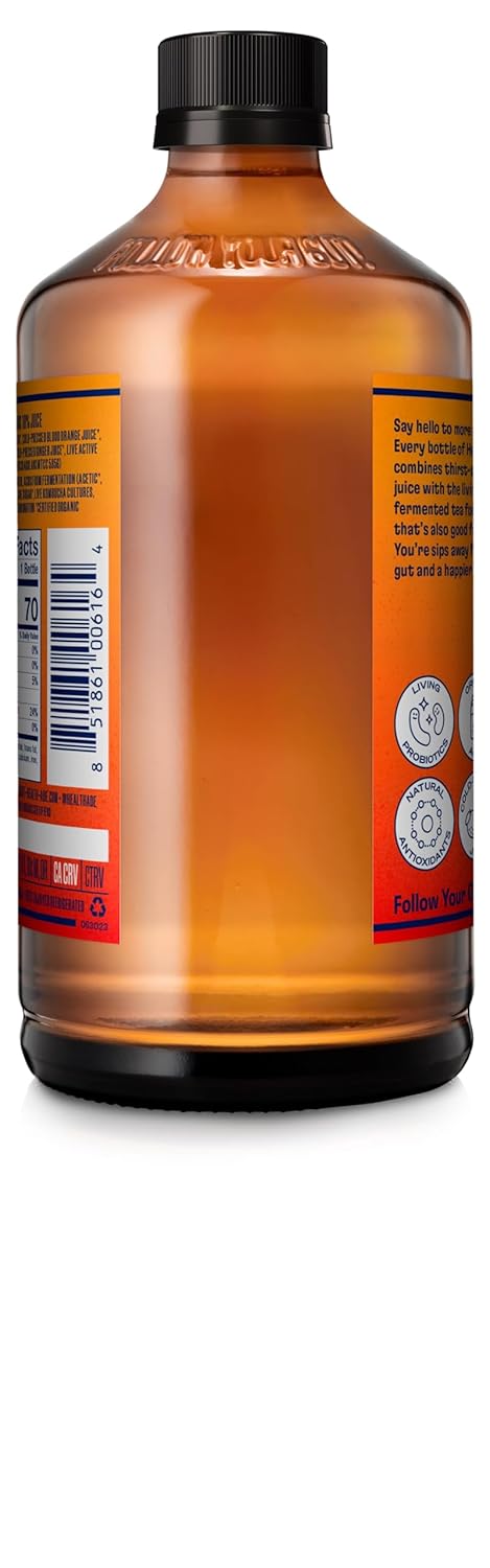 Blood Orange Carrot Ginger Kombucha Bottle, 16 fl oz G6160