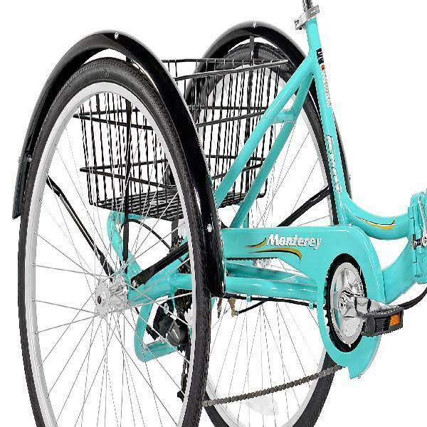 26 inch Folding Adult Trike, Aqua T10281