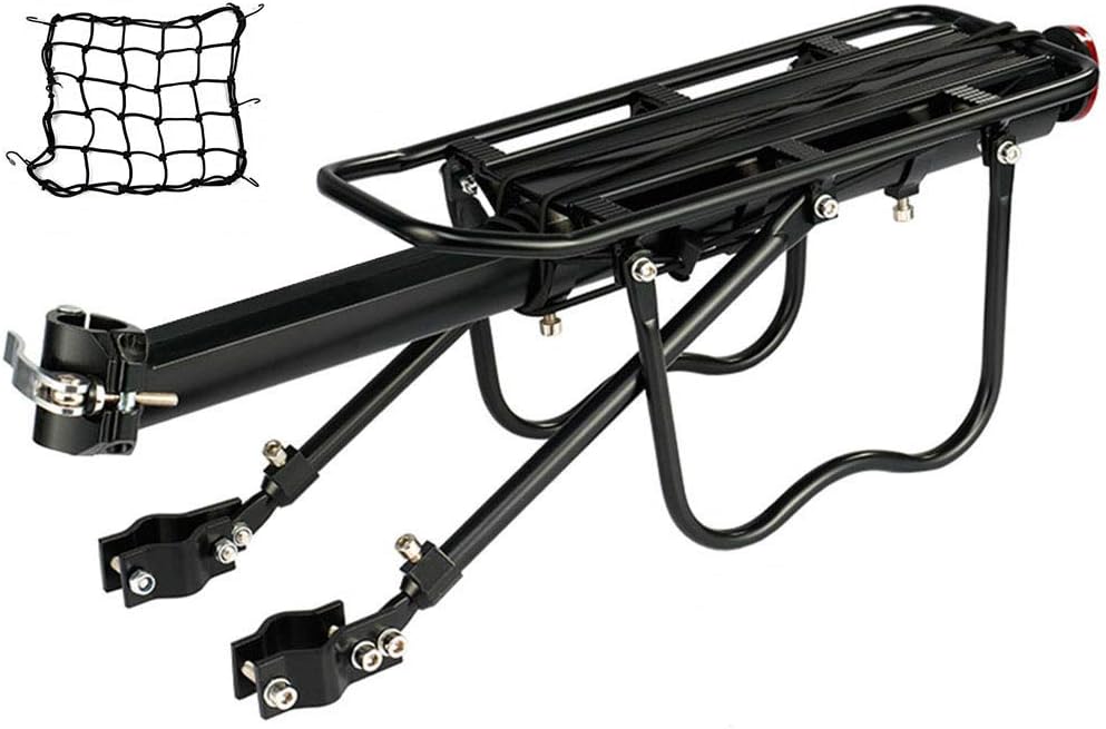 Black Quick Release Alloy Rear Bike Rack Pack of 2 A895287
