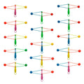25 Pcs Bumper Ball Outdoor Toy Party Toys Children’s Noise Maker Clackers Noisemakers J1588
