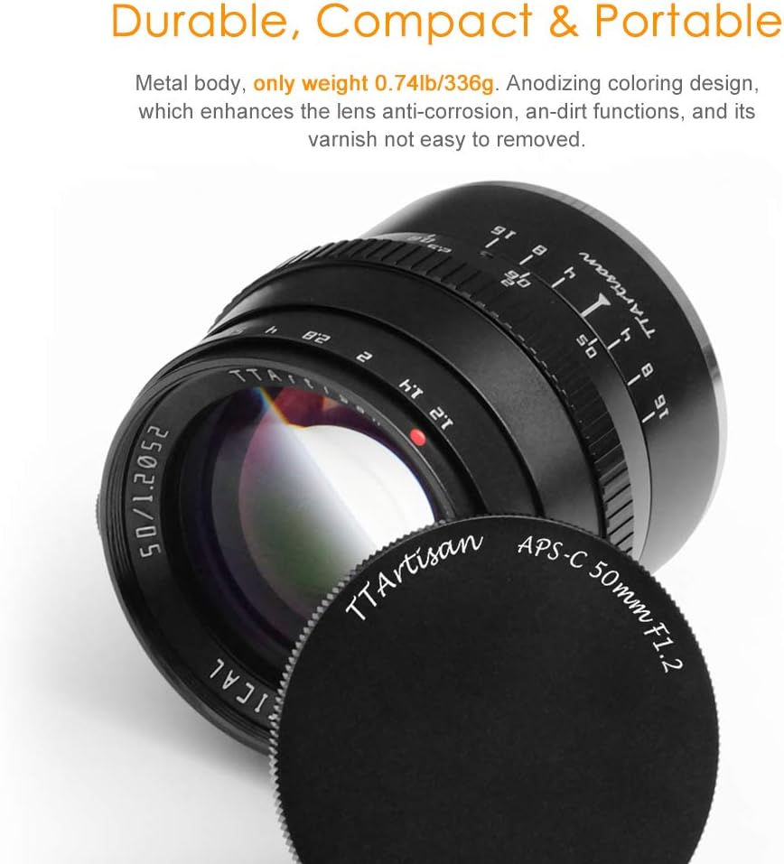 50mm F1.2 APS-C Manual Focus Fixed Lens for Fuji X-Mount V34012