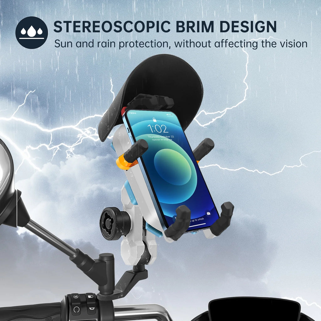 Waterproof Motorcycle Cell Phone Holder with 360° Rotation C60778