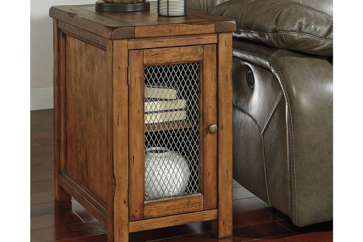 Medium Brown Chair Side End Table W217