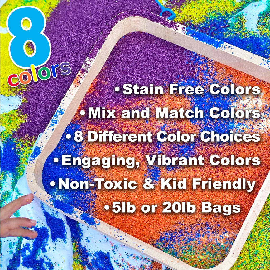 Blue Colored Play Sand, 5 lb. Bag S80606