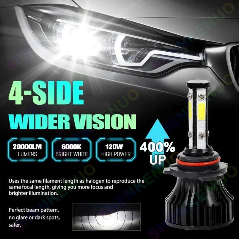 6000K White 4pc Headlights U50463