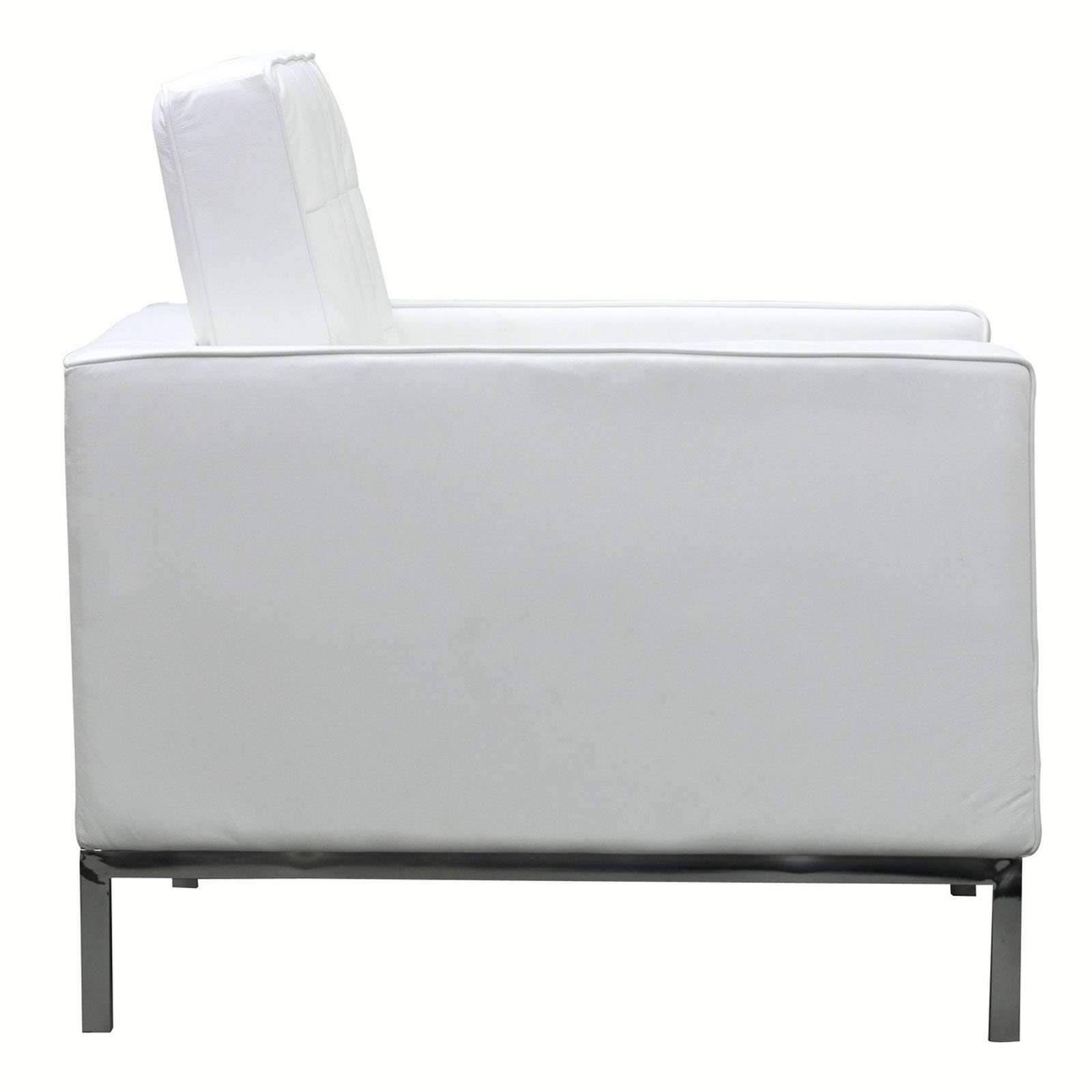 White Leather Armchair Q44948