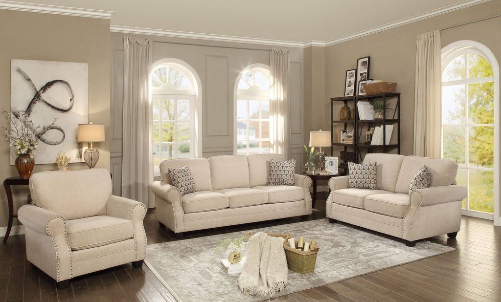 Natural Tone Loveseat B8067