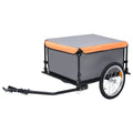 Gray and Orange Bike Cargo Trailer Y832662