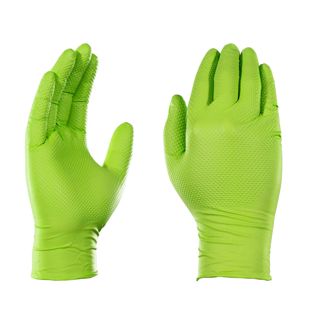 Green Nitrile Disposable Gloves 8 Mil, XX-Large 100/Box Z794