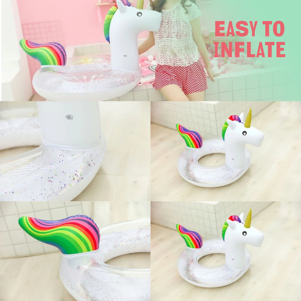 Inflatable Sea Horse Swimming Ring Water Toy (36 inc) D723