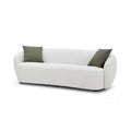 Off White Textured Fabric Standard Sofa S52892