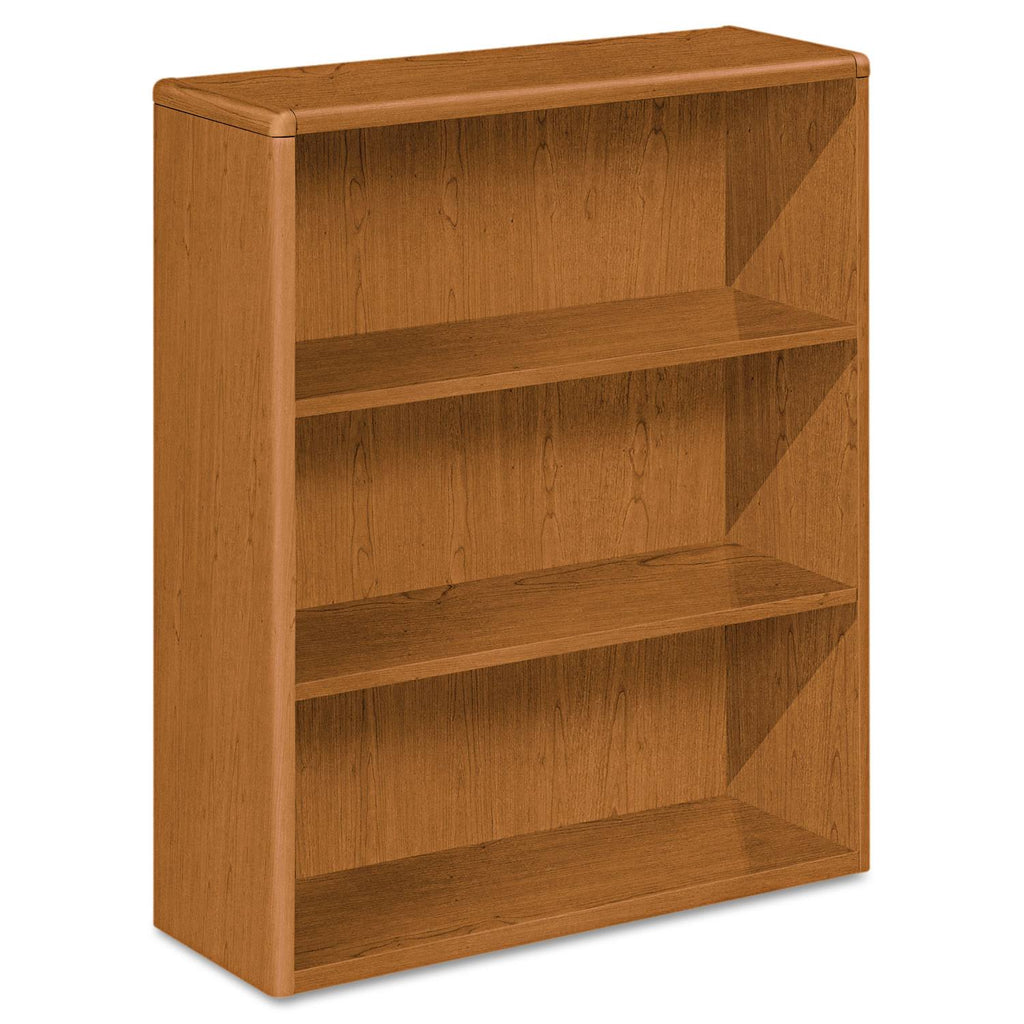Wood Bookcase, Three Shelf, Bourbon Cherry J99075
