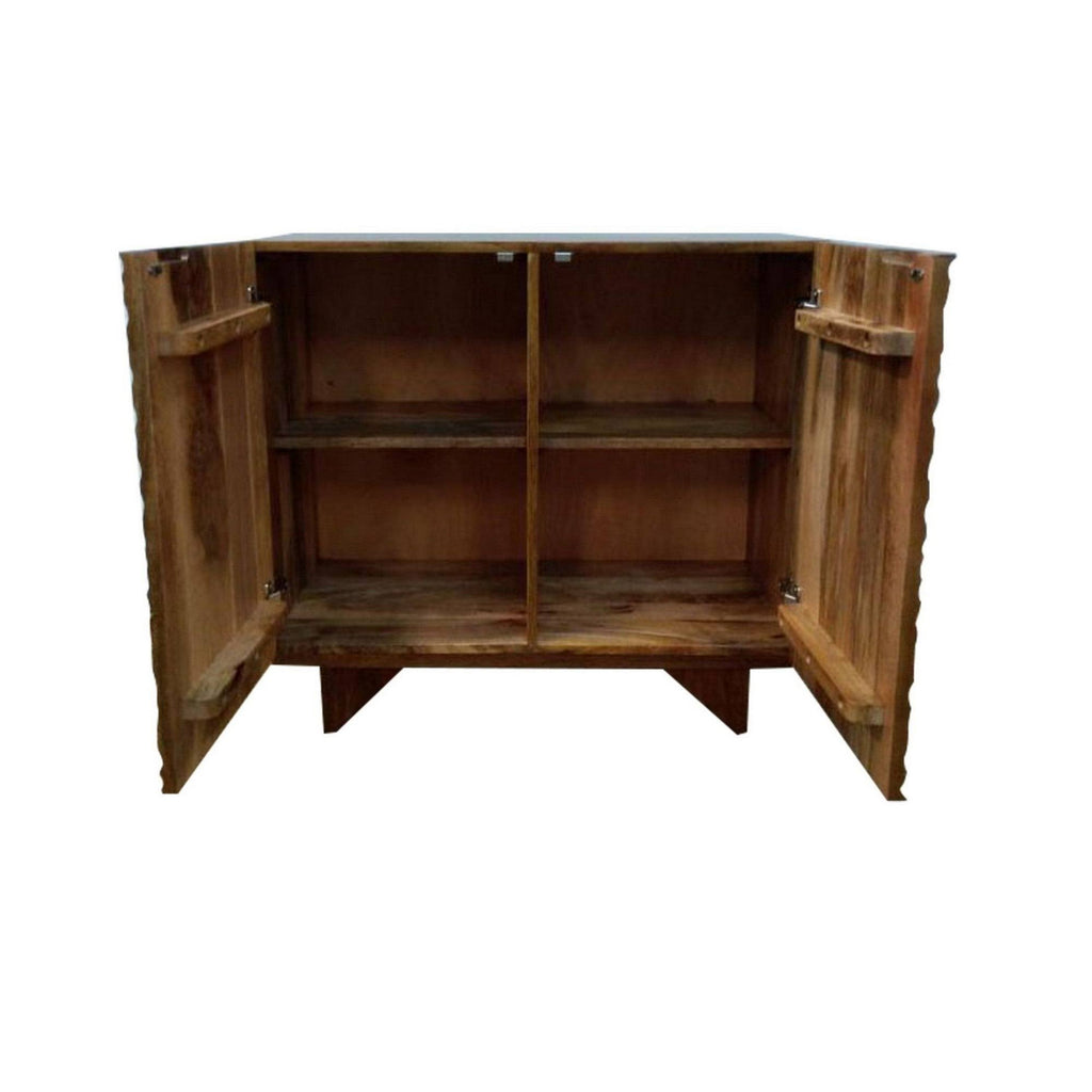 Walnut 2 Door Wooden Cabinet C961