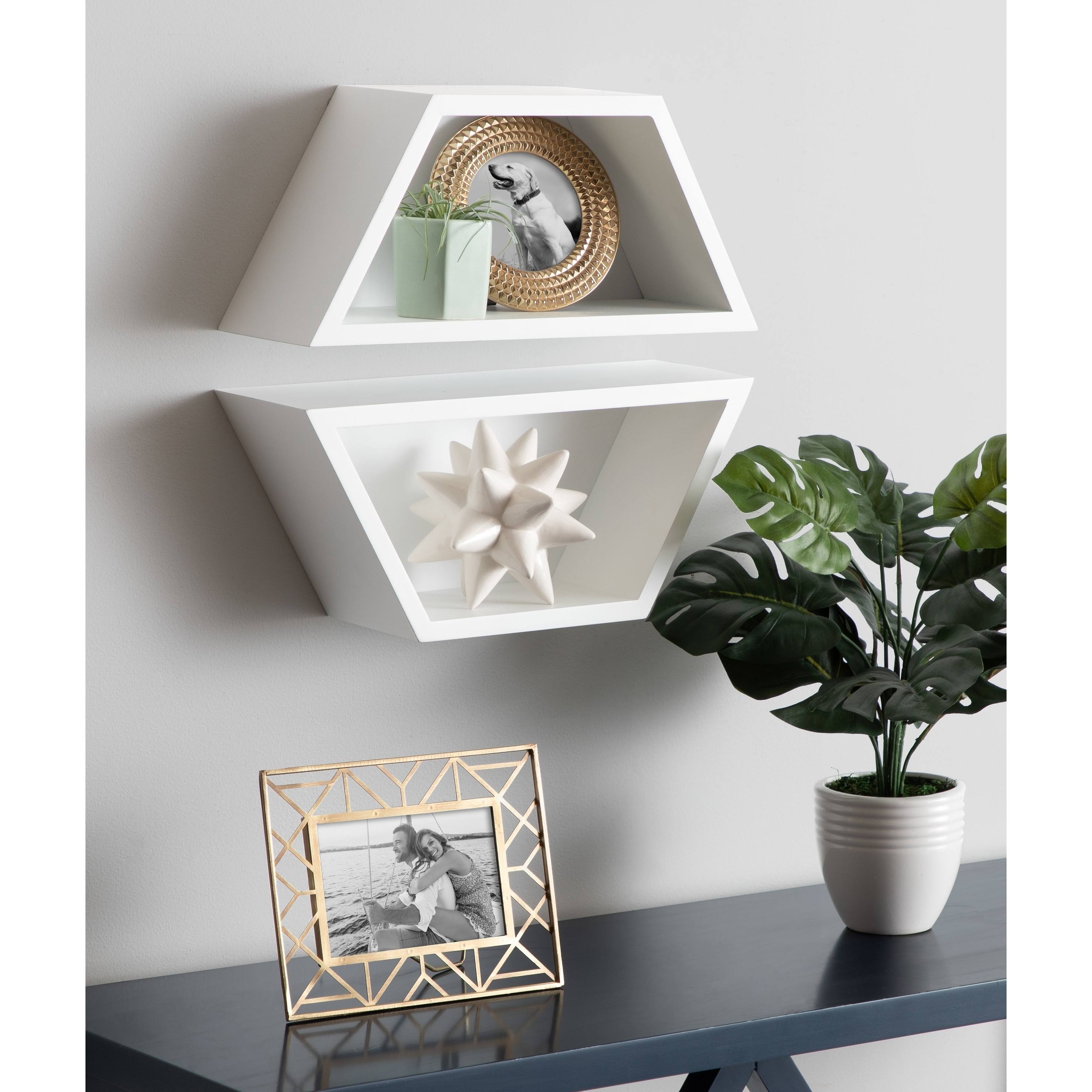 Black Wall Shelf Set of 2 N494861