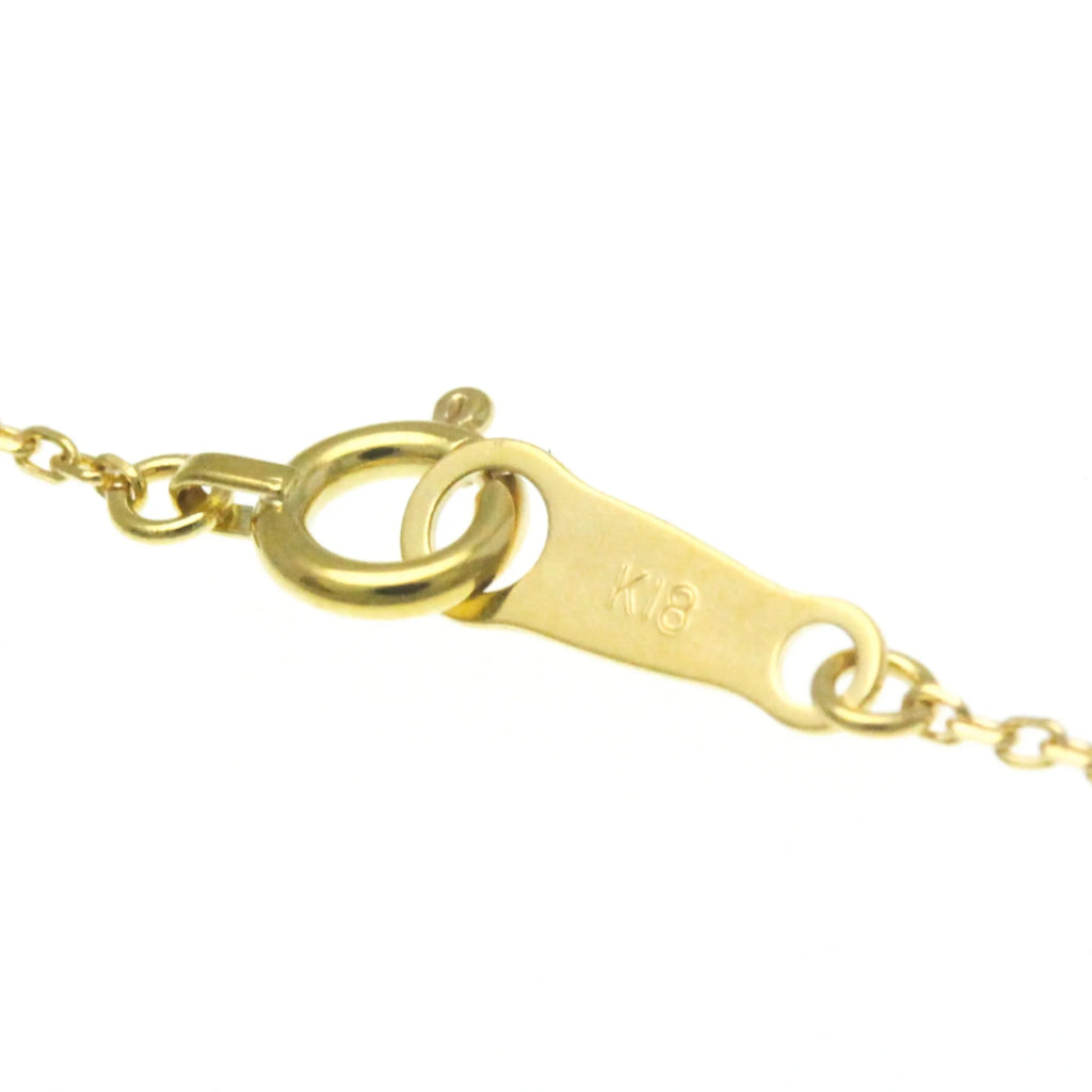 18K Yellow Gold Horseshoe Diamond Pendant Necklace X5095