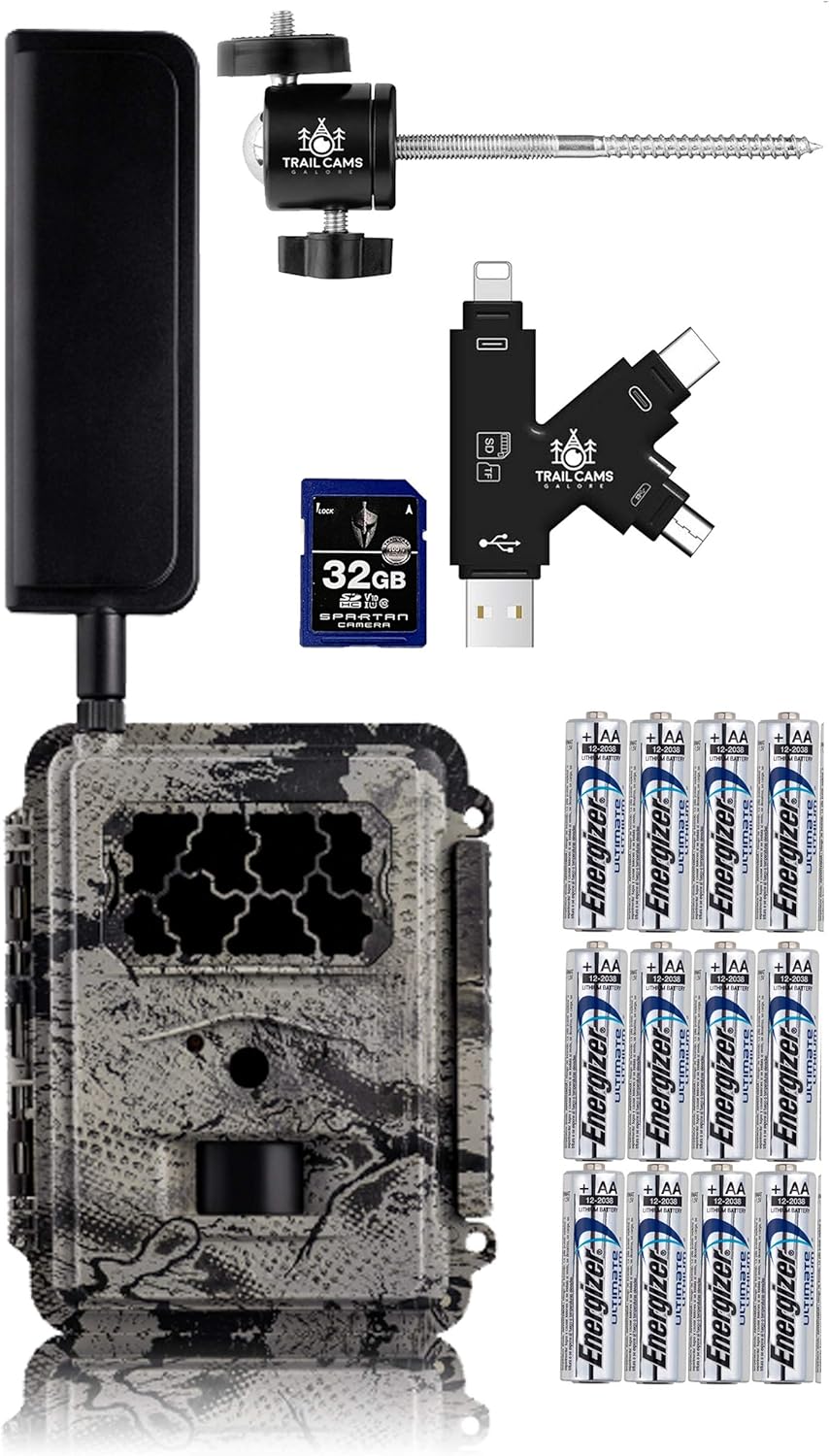 AT&T 4G LTE Wireless Trail Camera with Batteries, SD Card, Card Reader, and Mount P24870