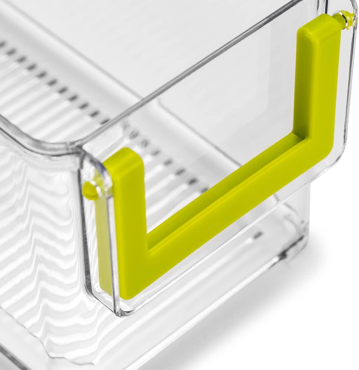 Clear Refrigerator Organizer Bins, 3 Pantry Bins R25522