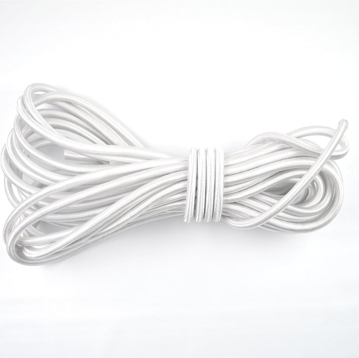100ft 3/8 Inch White Bungee Shock Cord Pack of 2 D24180