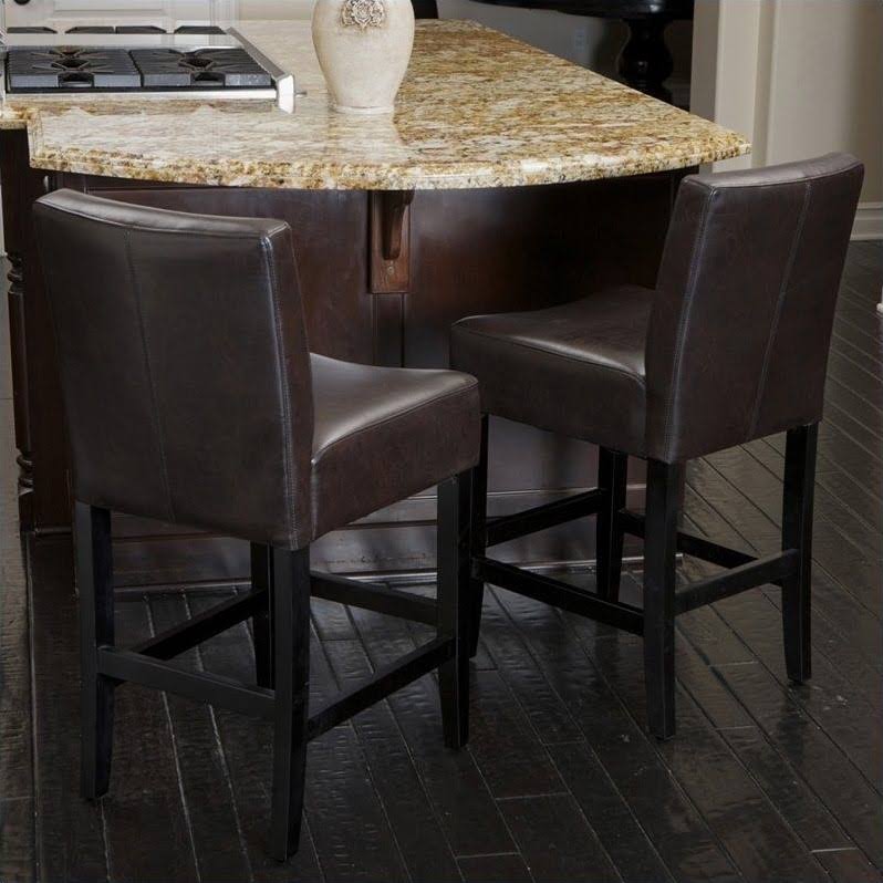 26x22 Counter Stool in Brown (Set of 2) W660769