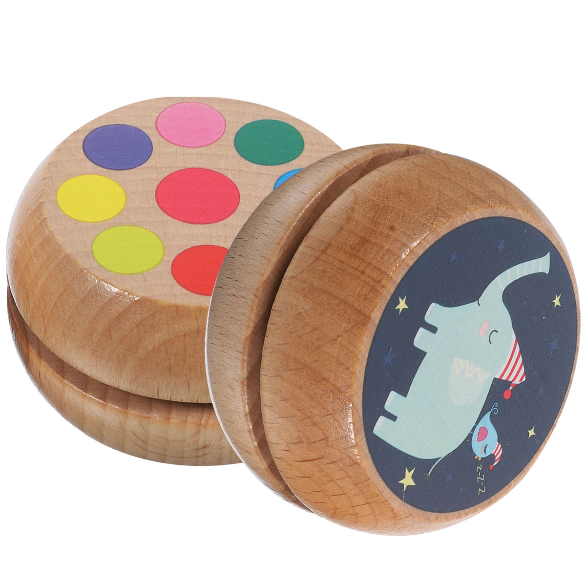 2 Pcs Classic Wood Yoyo R306333