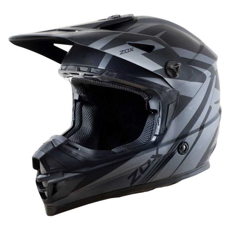 Matte Gray/Black Off-Road Helmet P989