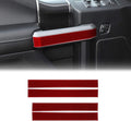 Carbon Fiber Red Interior Door Handle Trim Cover for Ford F150 2015-2020 4PCS T40859