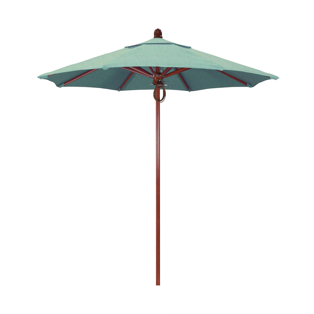 7.5 ft Patio Umbrella with Red Oak Fiberglass Pole Fiberglass Ribs B44078