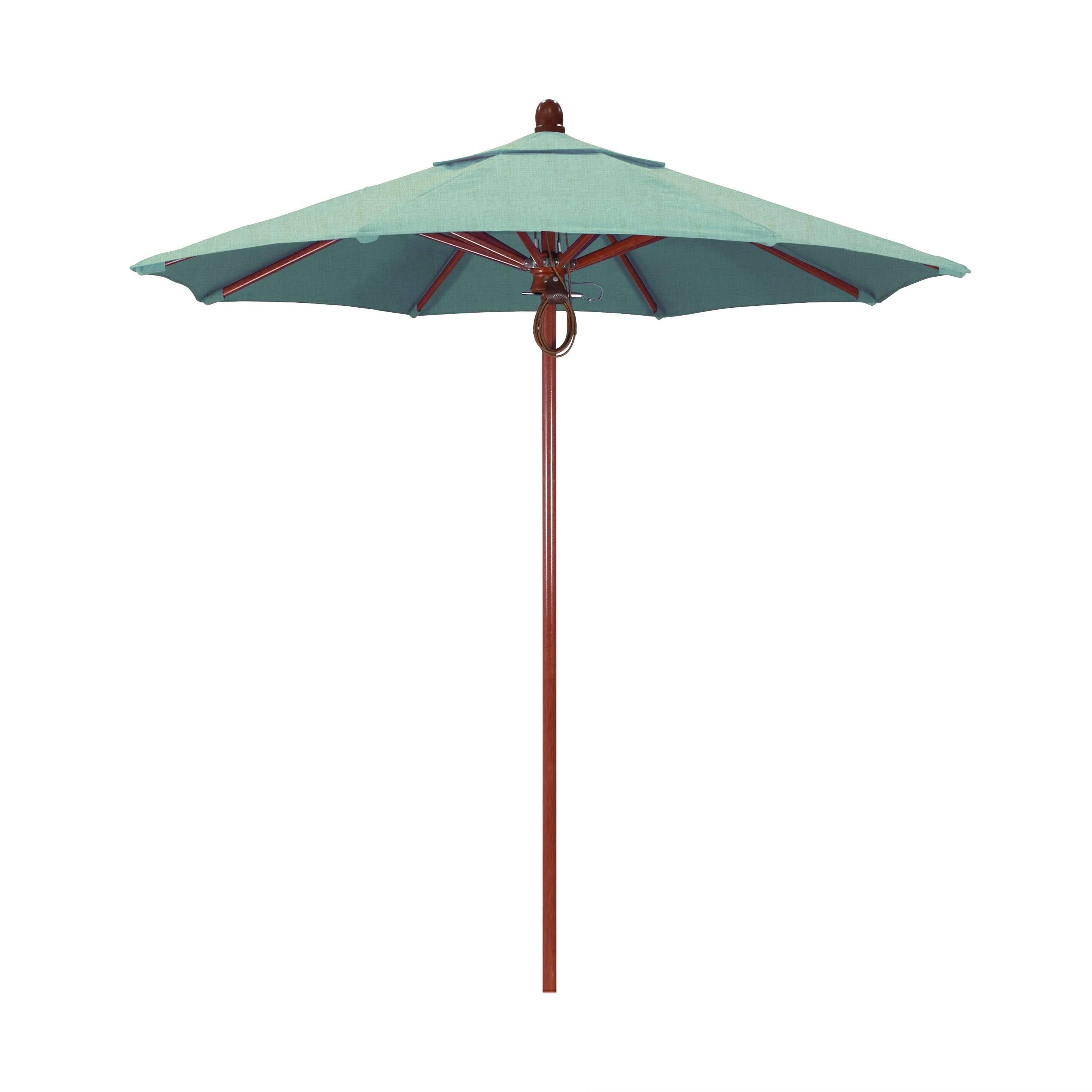 7.5 ft Patio Umbrella with Red Oak Fiberglass Pole Fiberglass Ribs B44078