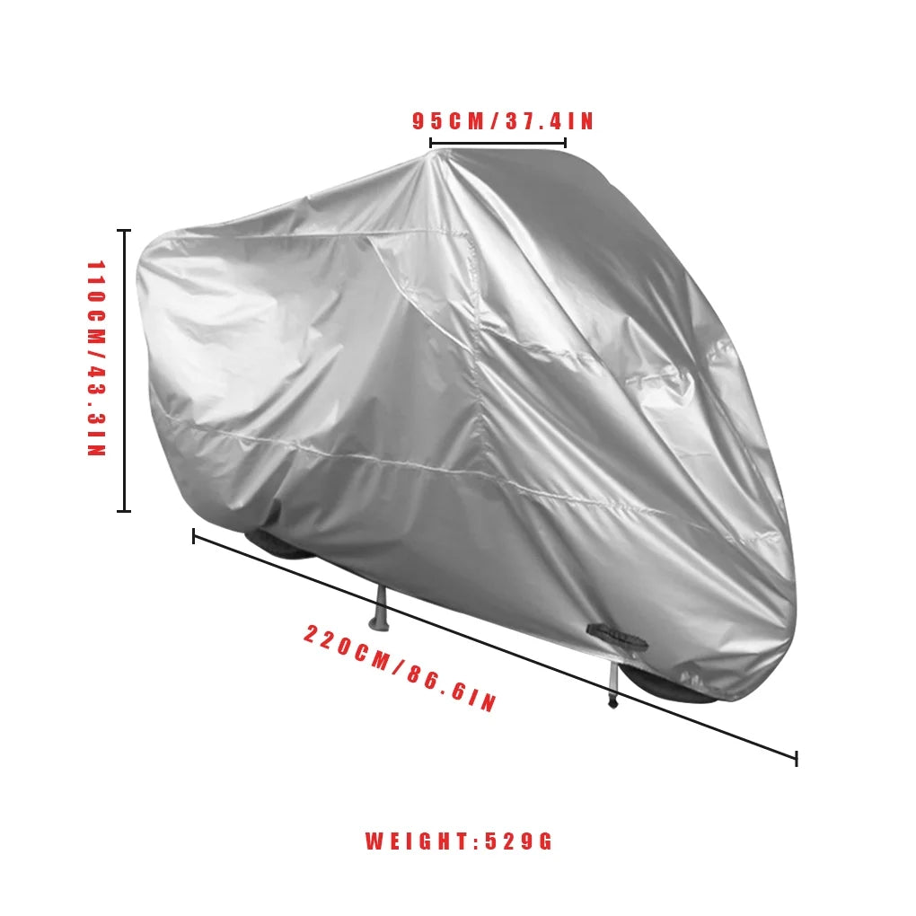 Silver Motorbike Dustproof Cover I638