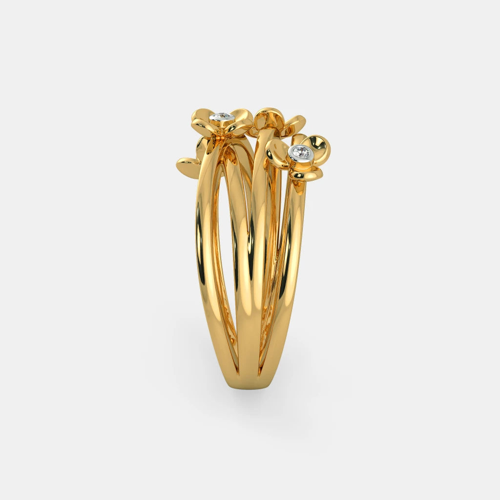 18Kt Yellow Gold Diamond Ring J59199
