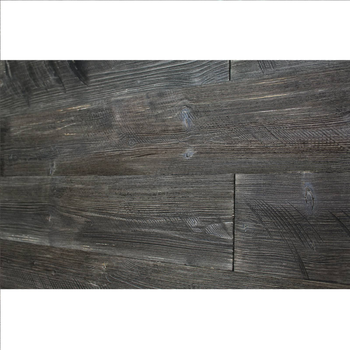 Self-Adhesive Distressed Real Wood Plank Dark Grey G1512