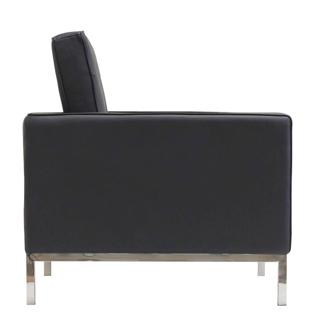 White Leather Armchair Q44948