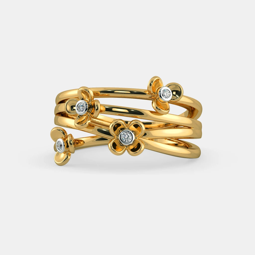 18Kt Yellow Gold Diamond Ring J59199