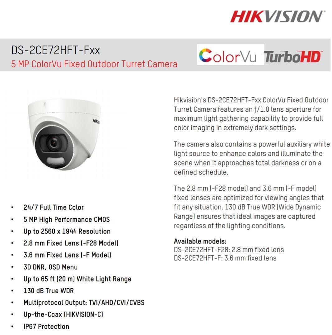 5 Megapixel Turret Surveillance Camera Y504752