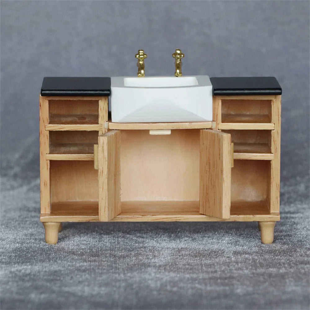 Miniature Modern Basin Sink Unit Cabinet B288894