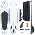 Blue and White Inflatable Paddleboard Set K4853