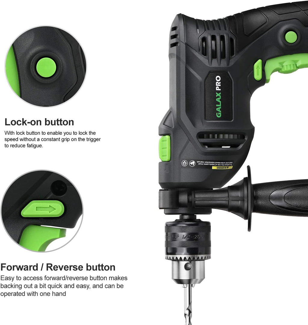 5Amp 1/2-inch Corded Impact Drill with 105pcs Accessories L648