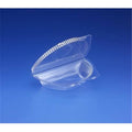 9 in. Hinged Half Pie Container Clear T39854