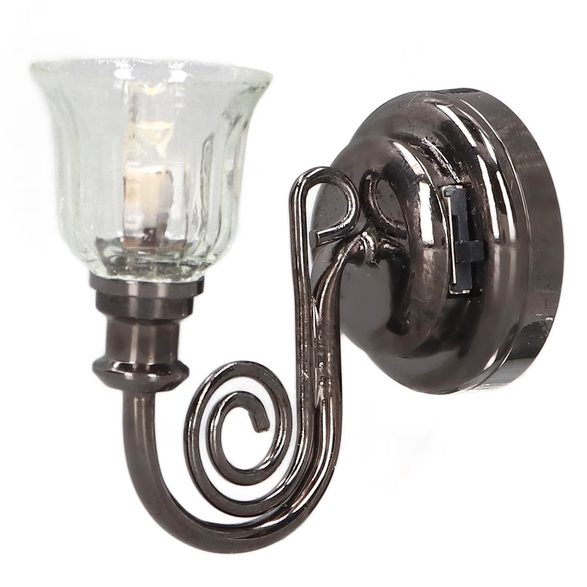 Dollhouse Wall Lamp Miniature Lantern Light with Battery L81333