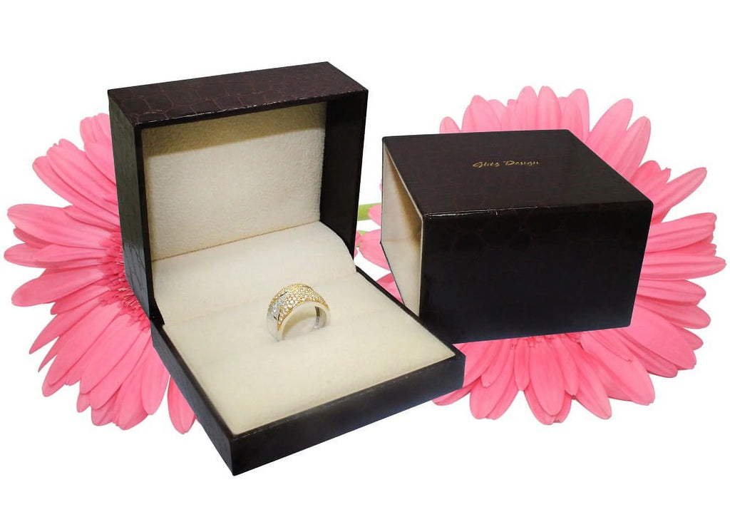 18K Gold Marquise Cut Bypass Engagement Ring Z7940