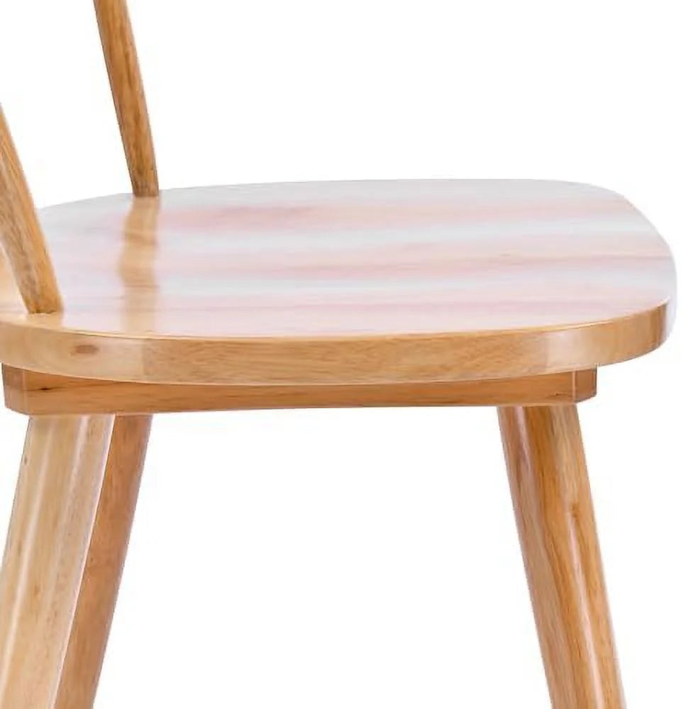 White Oak Wood Dining Chairs Set of 2 C575554