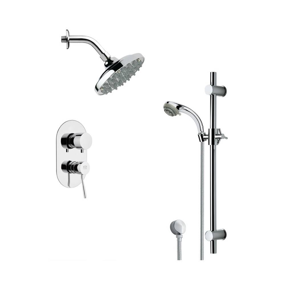 Chrome Rain Shower Faucet Set W474