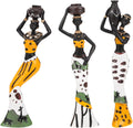 3 Piece Set African Statue Crafts Praying Girl Decoration Centerpieces F1072
