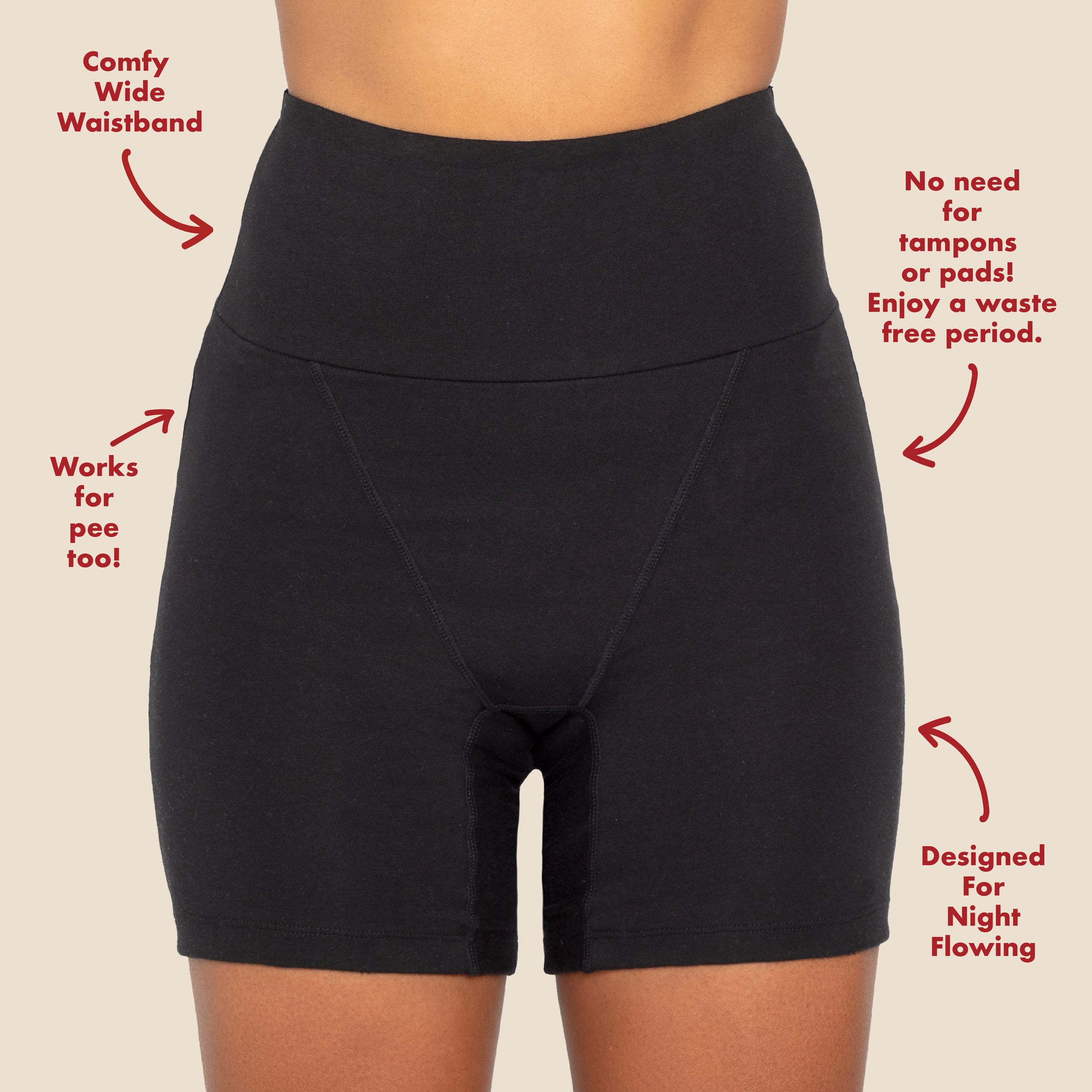 Organic Cotton Sleeper Period Underwear Size 6X Q5486