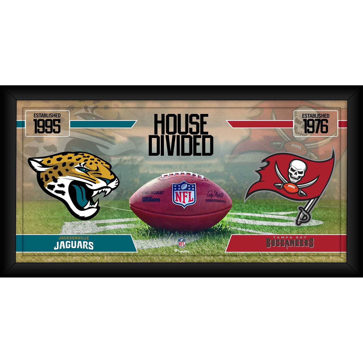 Framed 10x22 x 20x22 Football Collage W494