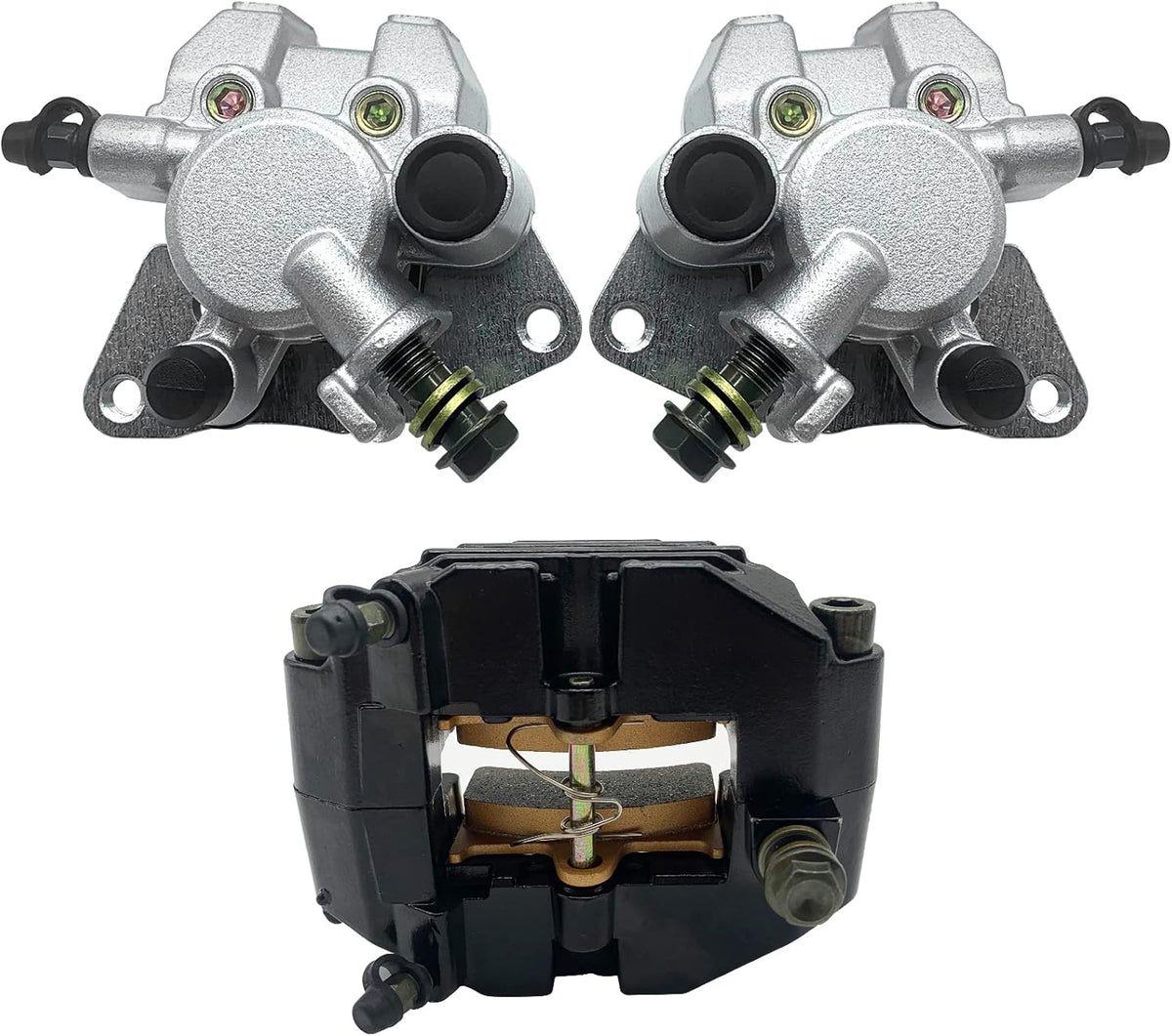 Front Left Right & Rear Brake Calipers for Yamaha Grizzly 660 YFM660 F 2002-2008 E9640