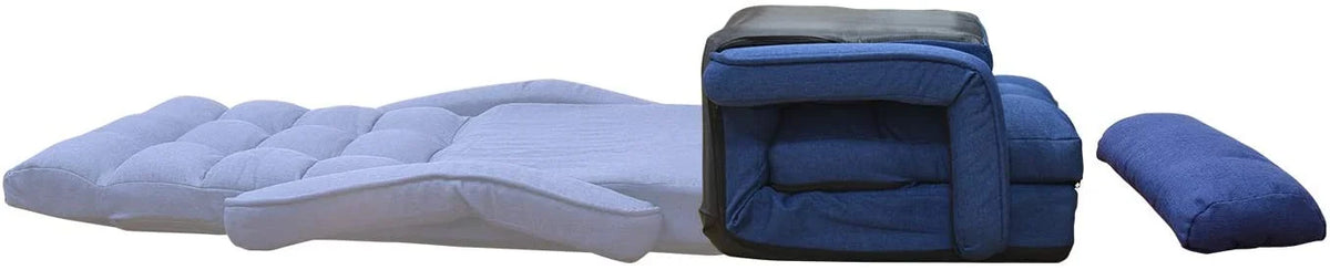 Blue Folding Gaming Sofa Recliner Chair with Pillow G1642