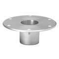 6x22 Silver Flush Mount Table Base M703