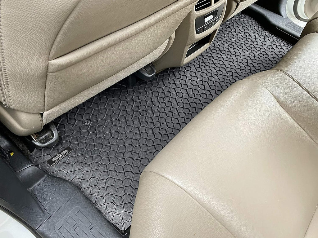 Heavy Duty Black Rubber Floor Mat Pack of 2 I282971