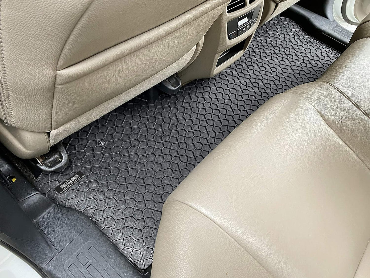 Heavy Duty Black Rubber Floor Mat Pack of 2 I282971